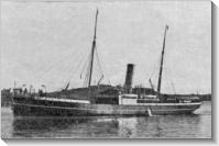 Manche (vers 1900) Steamer Hilda